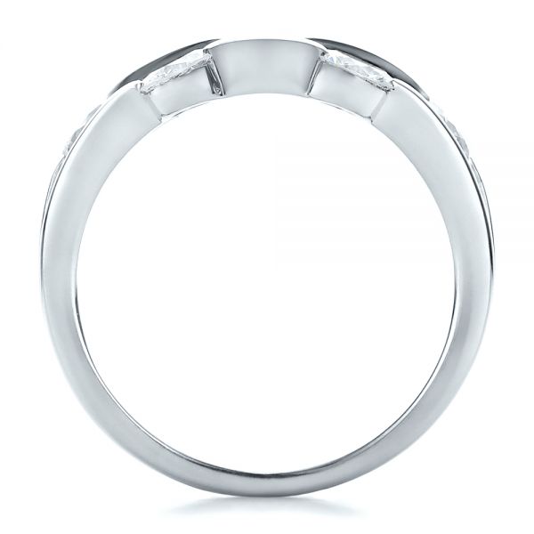 Platinum Platinum Custom Diamond Engagement Ring - Front View - 100249