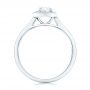 14k White Gold 14k White Gold Custom Diamond Engagement Ring - Front View -  102432 - Thumbnail