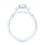 14k White Gold 14k White Gold Custom Diamond Engagement Ring - Front View -  102806 - Thumbnail