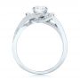 18k White Gold 18k White Gold Custom Diamond Engagement Ring - Front View -  102833 - Thumbnail