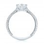 14k White Gold 14k White Gold Custom Diamond Engagement Ring - Front View -  103153 - Thumbnail