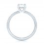 18k White Gold 18k White Gold Custom Diamond Engagement Ring - Front View -  103471 - Thumbnail