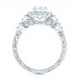 14k White Gold 14k White Gold Custom Diamond Engagement Ring - Front View -  103600 - Thumbnail