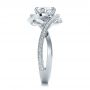  Platinum Platinum Custom Diamond Engagement Ring - Side View -  100438 - Thumbnail