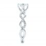 18k White Gold 18k White Gold Custom Diamond Engagement Ring - Side View -  102059 - Thumbnail