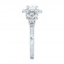 18k White Gold 18k White Gold Custom Diamond Engagement Ring - Side View -  103600 - Thumbnail