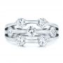 Platinum Platinum Custom Diamond Engagement Ring - Top View -  100249 - Thumbnail