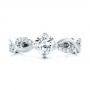 18k White Gold 18k White Gold Custom Diamond Engagement Ring - Top View -  102059 - Thumbnail