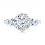  Platinum Platinum Custom Diamond Engagement Ring - Top View -  103600 - Thumbnail