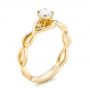 14k Yellow Gold 14k Yellow Gold Custom Diamond Engagement Ring - Three-Quarter View -  100922 - Thumbnail