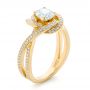 14k Yellow Gold 14k Yellow Gold Custom Diamond Engagement Ring - Three-Quarter View -  102833 - Thumbnail