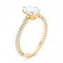 14k Yellow Gold 14k Yellow Gold Custom Diamond Engagement Ring - Three-Quarter View -  103153 - Thumbnail
