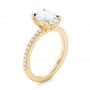 18k Yellow Gold 18k Yellow Gold Custom Diamond Engagement Ring - Three-Quarter View -  103550 - Thumbnail