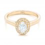 14k Yellow Gold 14k Yellow Gold Custom Diamond Engagement Ring - Flat View -  102432 - Thumbnail