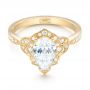 14k Yellow Gold 14k Yellow Gold Custom Diamond Engagement Ring - Flat View -  102806 - Thumbnail