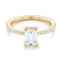 18k Yellow Gold 18k Yellow Gold Custom Diamond Engagement Ring - Flat View -  103471 - Thumbnail