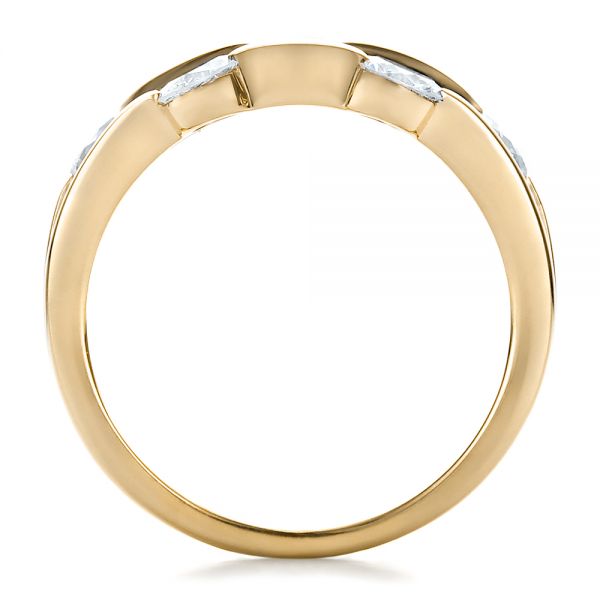 14k Yellow Gold 14k Yellow Gold Custom Diamond Engagement Ring - Front View - 100249