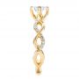 18k Yellow Gold 18k Yellow Gold Custom Diamond Engagement Ring - Side View -  102059 - Thumbnail