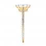18k Yellow Gold 18k Yellow Gold Custom Diamond Engagement Ring - Side View -  103153 - Thumbnail