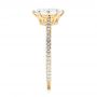 18k Yellow Gold 18k Yellow Gold Custom Diamond Engagement Ring - Side View -  103153 - Thumbnail