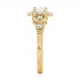 18k Yellow Gold 18k Yellow Gold Custom Diamond Engagement Ring - Side View -  103600 - Thumbnail