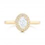 14k Yellow Gold 14k Yellow Gold Custom Diamond Engagement Ring - Top View -  102432 - Thumbnail