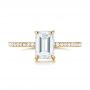 14k Yellow Gold 14k Yellow Gold Custom Diamond Engagement Ring - Top View -  103471 - Thumbnail