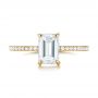 14k Yellow Gold 14k Yellow Gold Custom Diamond Engagement Ring - Top View -  103471 - Thumbnail