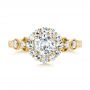 14k Yellow Gold 14k Yellow Gold Custom Diamond Engagement Ring - Top View -  103600 - Thumbnail