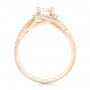 18k Rose Gold 18k Rose Gold Custom Diamond Halo Engagement Ring - Front View -  102525 - Thumbnail