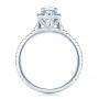  Platinum Platinum Custom Diamond Halo Engagement Ring - Front View -  100741 - Thumbnail