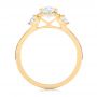 14k Yellow Gold 14k Yellow Gold Custom Diamond Halo Engagement Ring - Front View -  103025 - Thumbnail