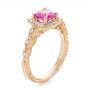 18k Rose Gold Custom Pink Sapphire Engagement Ring