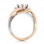 18k Rose Gold And 18K Gold 18k Rose Gold And 18K Gold Custom Diamond Engagement Ring - Front View -  100822 - Thumbnail