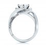 18k White Gold And Platinum 18k White Gold And Platinum Custom Diamond Engagement Ring - Front View -  100822 - Thumbnail
