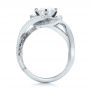 14k White Gold And 18K Gold 14k White Gold And 18K Gold Custom Diamond Engagement Ring - Front View -  100822 - Thumbnail