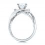 18k White Gold And Platinum 18k White Gold And Platinum Custom Diamond Engagement Ring - Front View -  101749 - Thumbnail