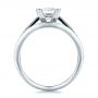  Platinum Platinum Custom Princess Cut Diamond Engagement Ring - Front View -  100657 - Thumbnail