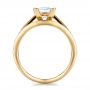 18k Yellow Gold 18k Yellow Gold Custom Princess Cut Diamond Engagement Ring - Front View -  100657 - Thumbnail