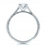 18k White Gold And Platinum 18k White Gold And Platinum Custom Diamond Engagement Ring - Front View -  100860 - Thumbnail