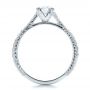 14k White Gold And 14K Gold 14k White Gold And 14K Gold Custom Diamond Engagement Ring - Front View -  100860 - Thumbnail