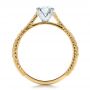 18k Yellow Gold And Platinum 18k Yellow Gold And Platinum Custom Diamond Engagement Ring - Front View -  100860 - Thumbnail
