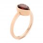 18k Rose Gold 18k Rose Gold Custom Ruby Solitaire Engagement Ring - Three-Quarter View -  104041 - Thumbnail