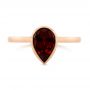 18k Rose Gold 18k Rose Gold Custom Ruby Solitaire Engagement Ring - Top View -  104041 - Thumbnail