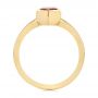 14k Yellow Gold Custom Ruby Solitaire Engagement Ring - Front View -  104041 - Thumbnail