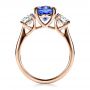 18k Rose Gold 18k Rose Gold Custom Sapphire And Diamond Engagement Ring - Front View -  1471 - Thumbnail