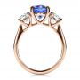 18k Rose Gold 18k Rose Gold Custom Sapphire And Diamond Engagement Ring - Front View -  1471 - Thumbnail
