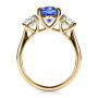 14k Yellow Gold 14k Yellow Gold Custom Sapphire And Diamond Engagement Ring - Front View -  1471 - Thumbnail