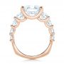 14k Rose Gold 14k Rose Gold Custom Shared Prong Diamond Engagement Ring - Front View -  102184 - Thumbnail