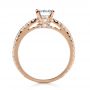14k Rose Gold 14k Rose Gold Custom Shared Prong Diamond Engagement Ring - Front View -  1160 - Thumbnail